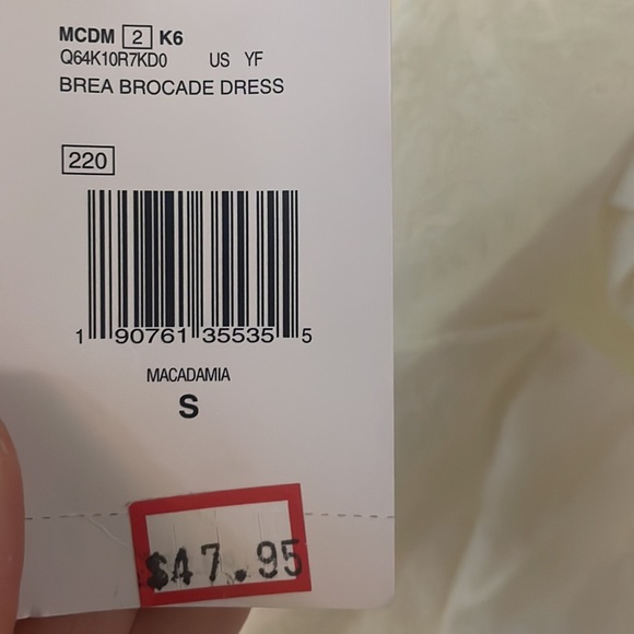 White floral print dress. Guess. Tags still on. - Picture 3 of 4